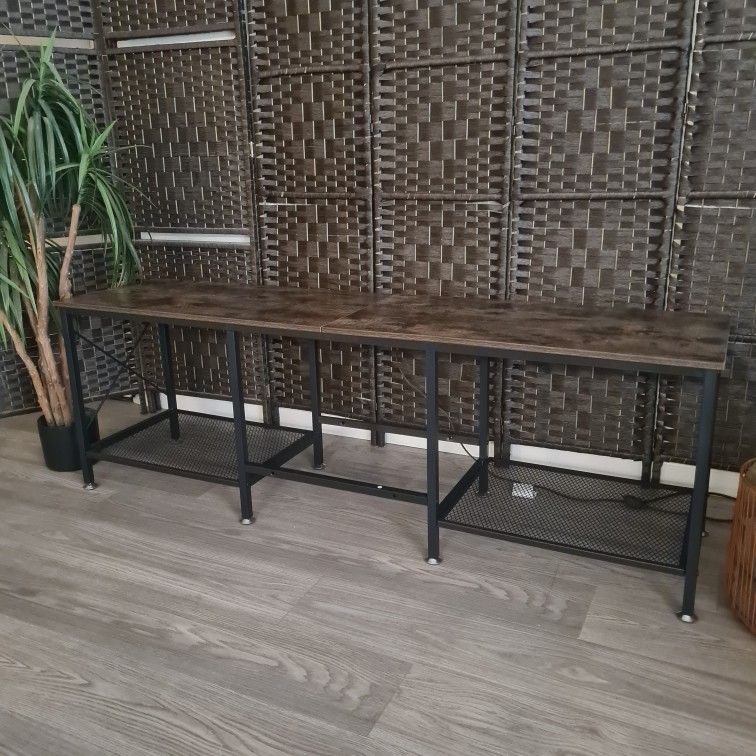 2-Tier 63in Modern Farmhouse TV Stand