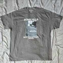 GX1000 Men's Graphic Logo T-Shirt Gray Regular Cotton Knit Crew Neck XL
