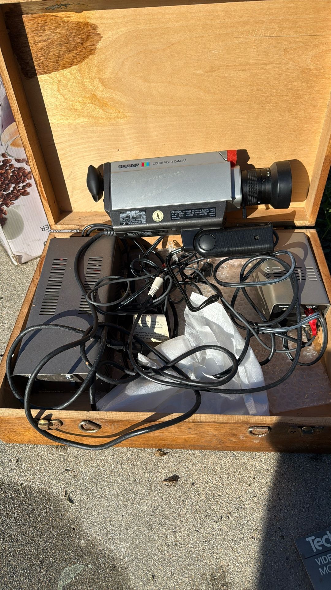 Sharp Video Camera 1982 Vintage