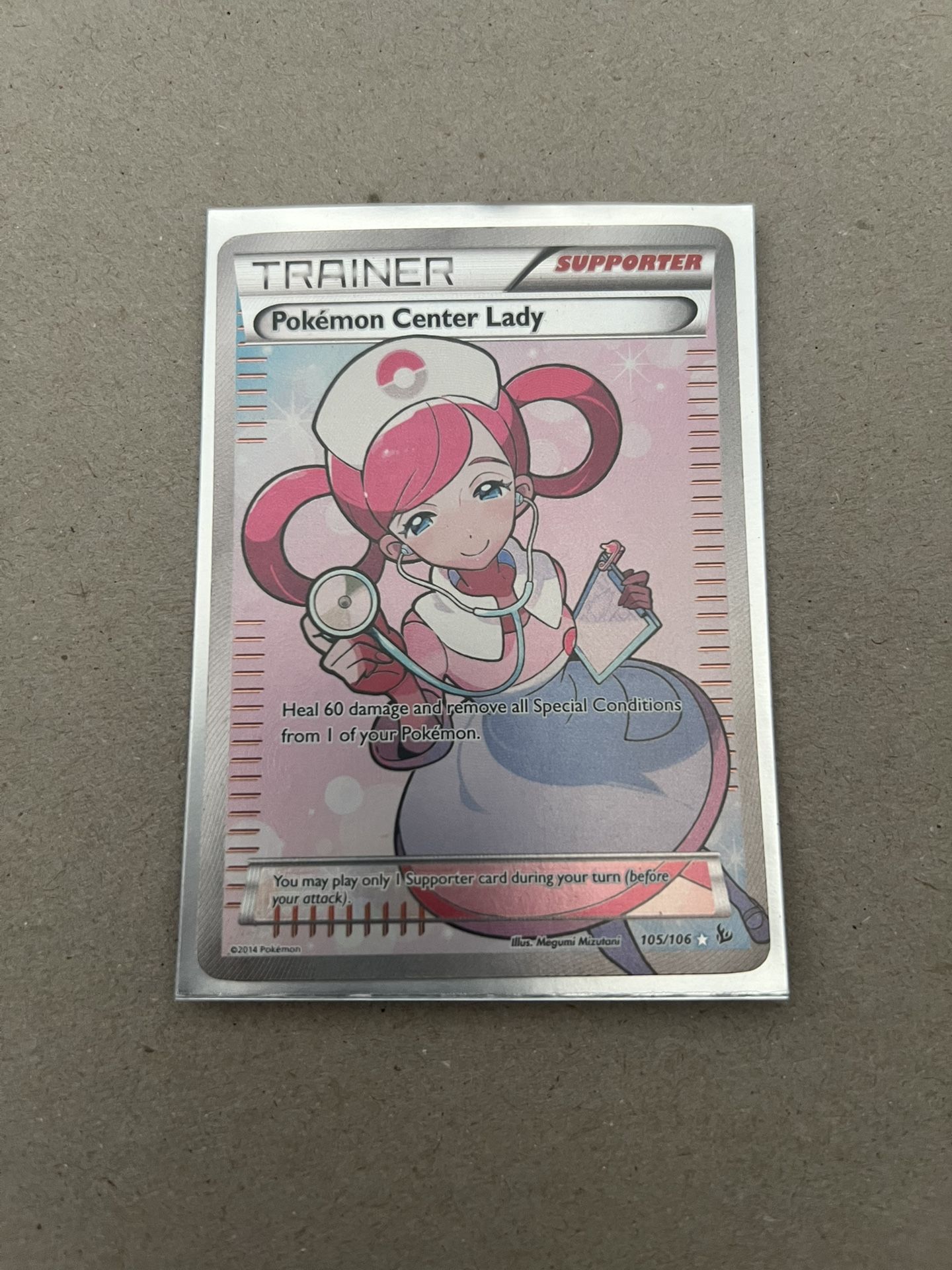 Pokemon Center Lady 105/106 XY Flashfire Full Art MP-HP
