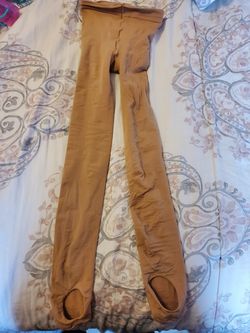 Girls Beige Dance Tights size 8-12