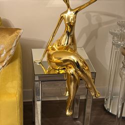 Gold Ceramic Statue 