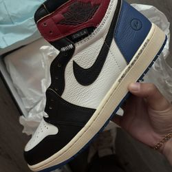 Union X Fragment X Air Jordan 1 Retro High OG Sp Red Black Blue 