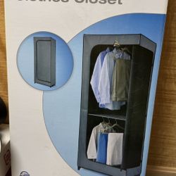 Charcoal Double Hang Clothes Closet