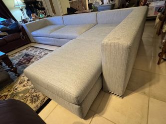 Modern Gray Modular Sectional Sofa with Chaise