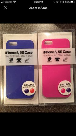 Brand New iPhone 5/5s Hard Cases (Pink and Blue)