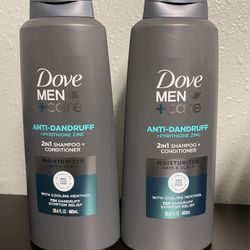 Dove Men’s 2-in-1  Shampoo/conditioner -2count 