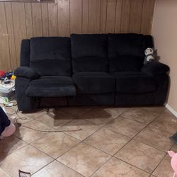 3 Seater Sofa With 2 Recliners 