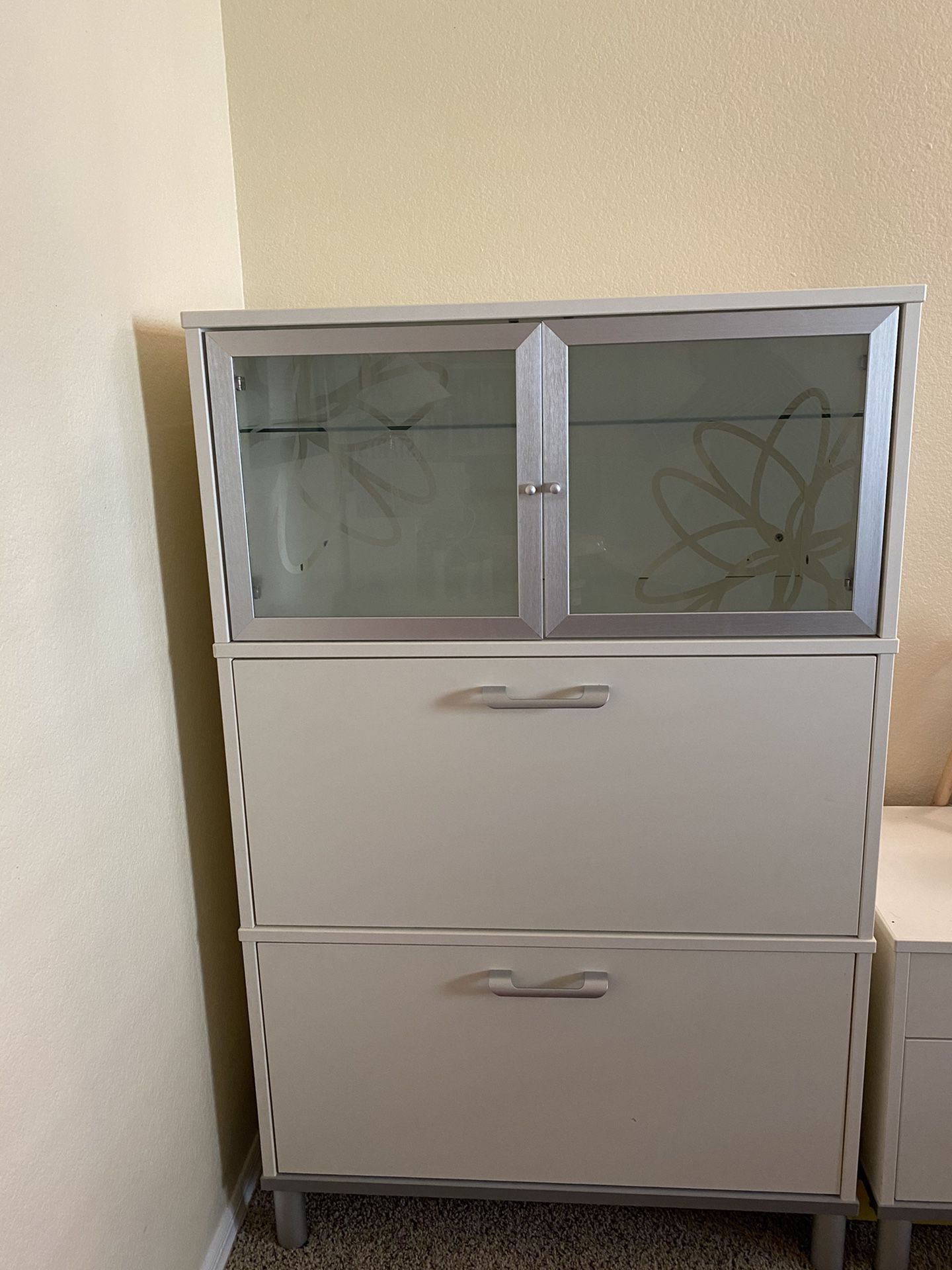 Ikea Effektiv filing cabinet and printer stand