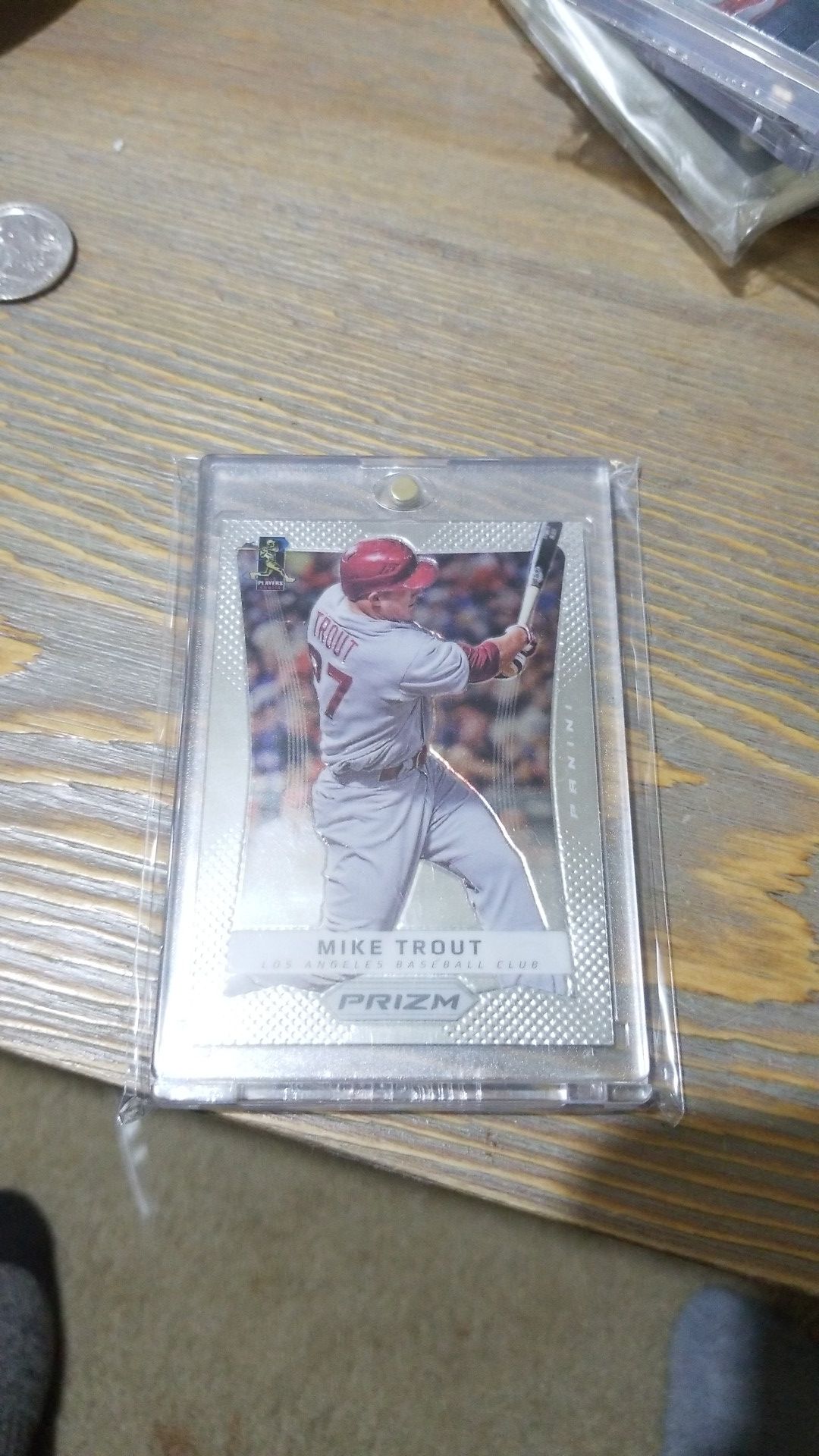 Baseball card- 2012 prizm mike trout rc