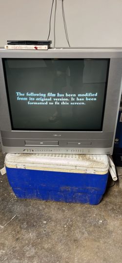 Toshiba MW24FP3 24" CRT Flat Tube TV DVD VCR Combo Retro Gaming