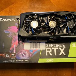 GIGABYTE AORUS GeForce RTX 3070 (8GB GDDR6) – Original Box Included