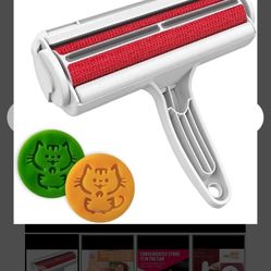 NEW Pet Hair Remover Rollers (2) Reusable Dog & Cat Hair 