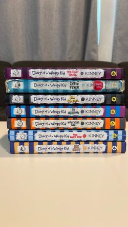 diary of a wimpy kid books (all hardcover)