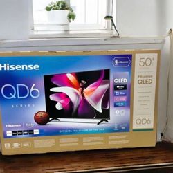 50” Hisense smart 4k Qled hdr tv 