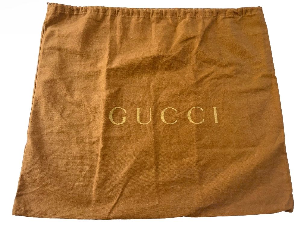 Gucci XL Brown Drawstring Dust Bag 22 x 18.75