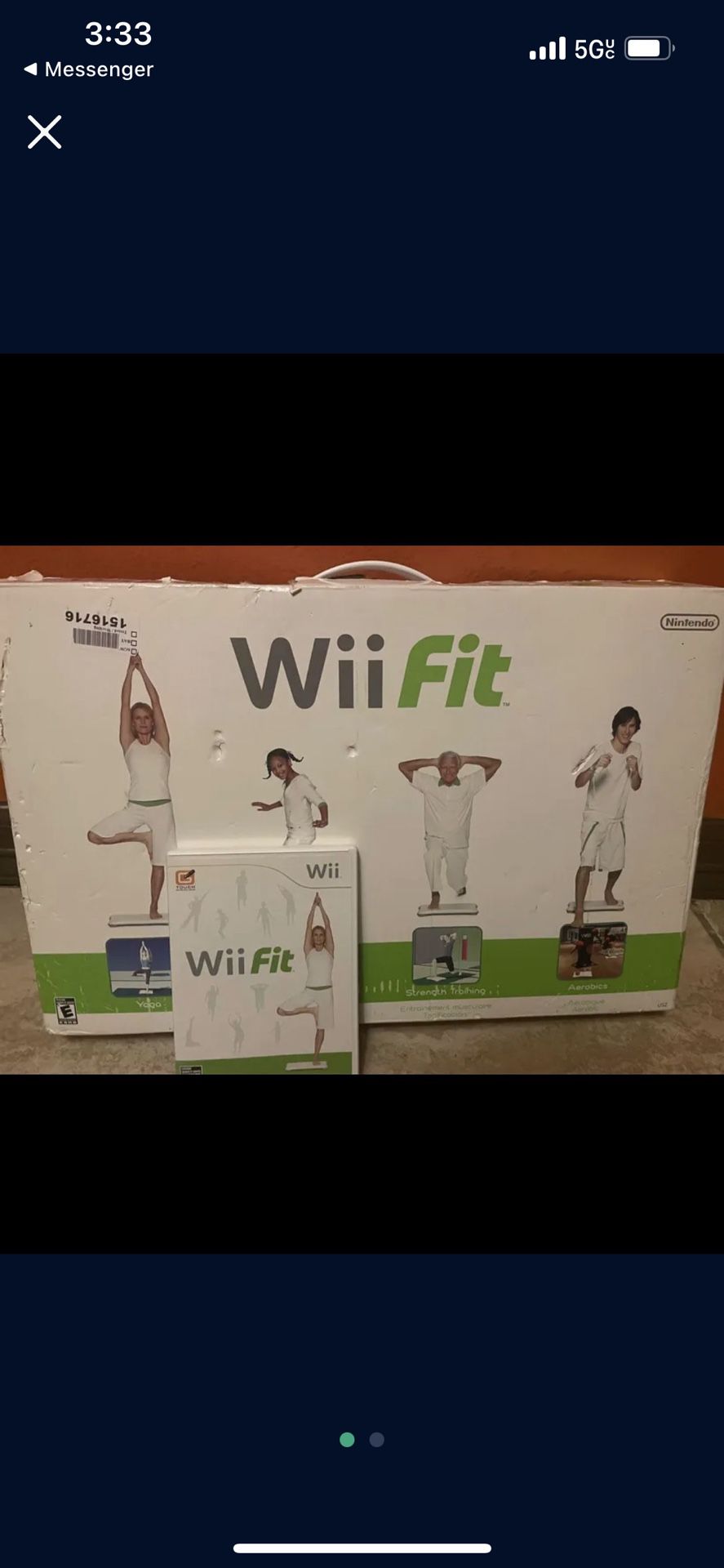 Wii Fit Board With Game 