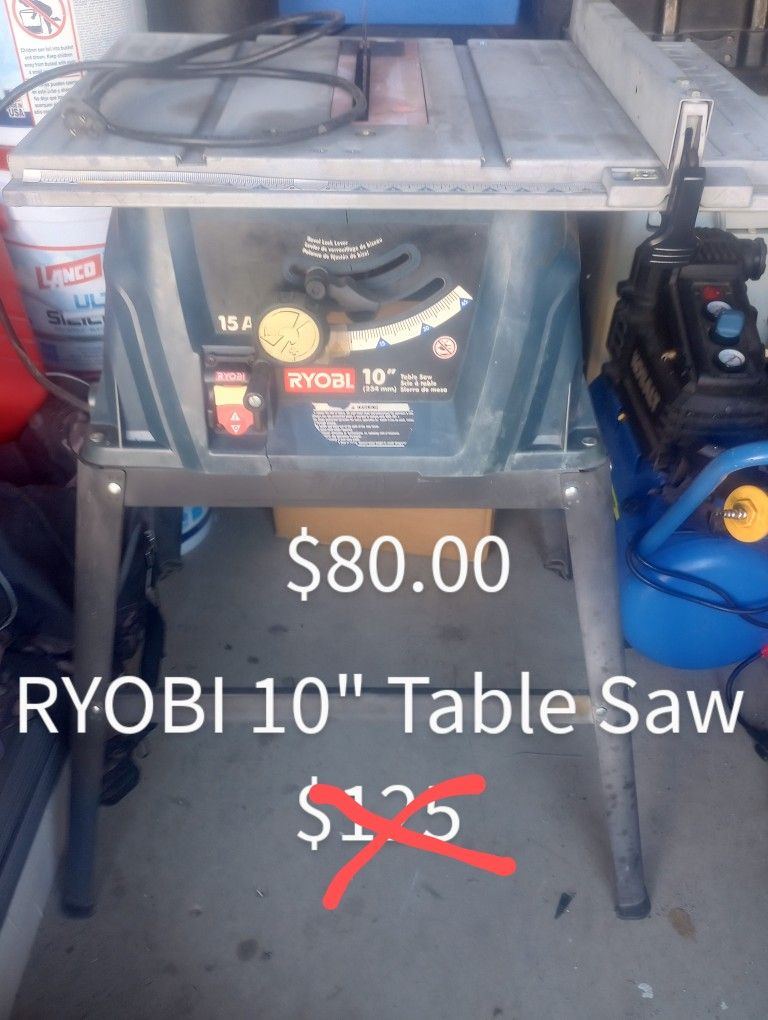 RYOBI 10" Table Saw