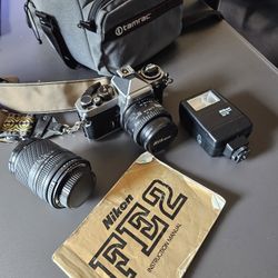 Nixon FE2 Camera 1985 W Lenses