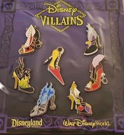 Disney Villains Heel Shoe Pin Set