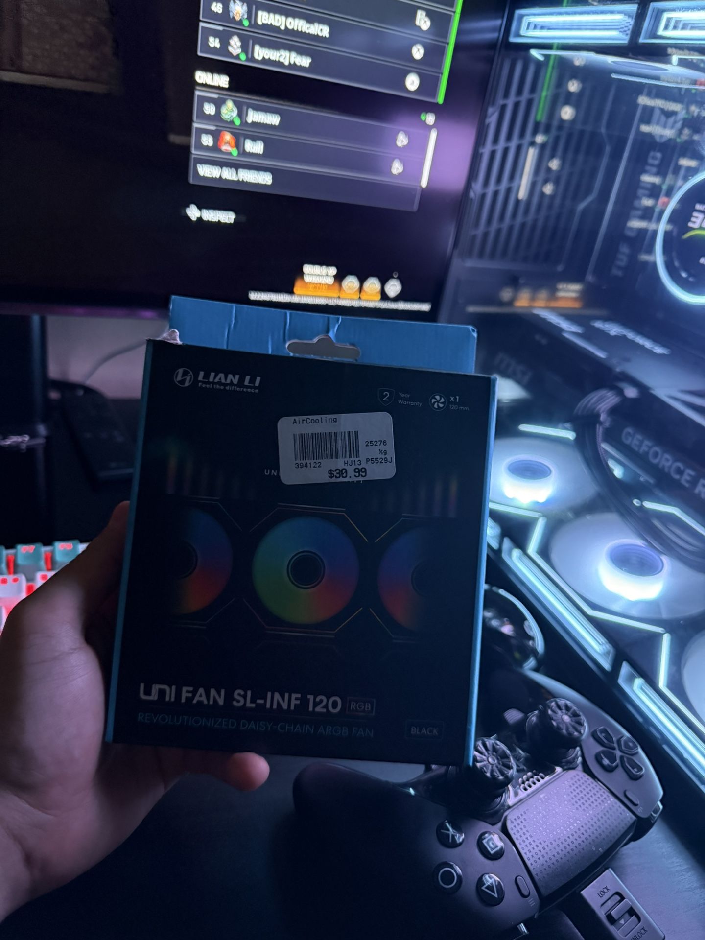 UNI FAN SL-INF 120 RGB (Black)