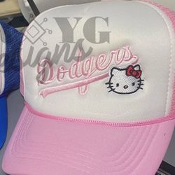 Hello Kitty Dodgers Pink Hat