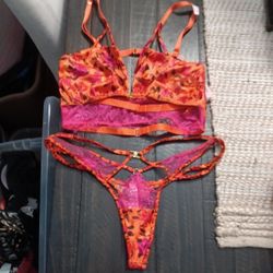 Hot!!!New Bright th0ng With Matching Bra Sz S $85 OBO 
