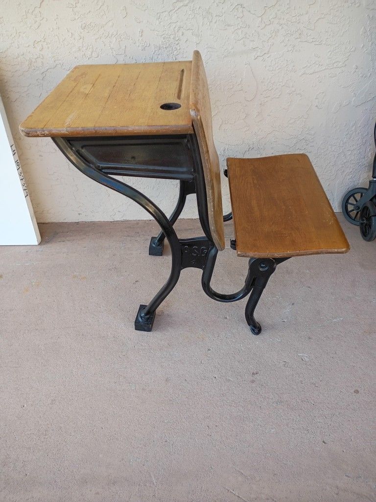 Antique Vintage Child's School Desk