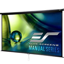 Elite Screens 120-INCH 16:9, Pull Down Manual Projector Screen M120UWH 
