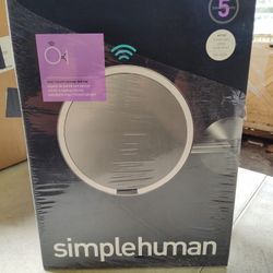 Simplehuman 8" Wall Mounted Hardwired Led Lighted Make Up Mirror With Motion Sensor