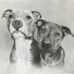 Commissioned Charcoal Portraits