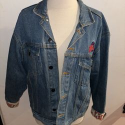 Vintage Planet Hollywood Ladies Medium Denim Jacket 
