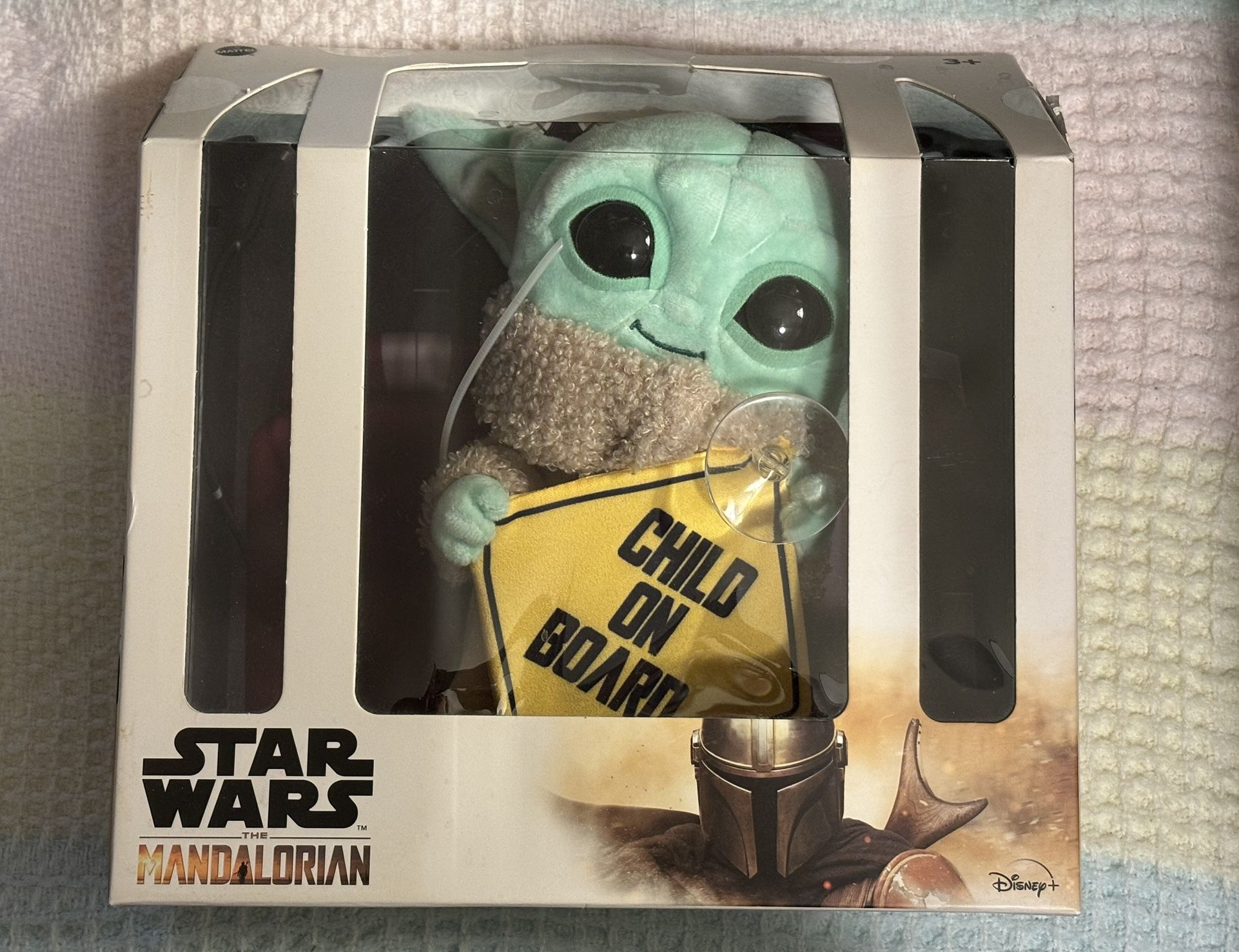 Star Wars The Mandalorian Grogu Baby Yoda Child On Board Plush Hanging Sign