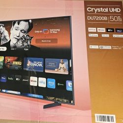50" SAMSUNG CRYSTAL UHD DU7200B SMART TV 