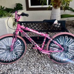 SE Bikes Blocks Flyer 26” in pink camo