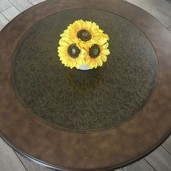 Signature Design by Ashley Rafferty Dark Brown Round Coffee Table