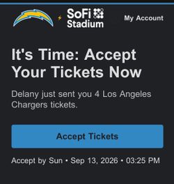 Chargers Tickets