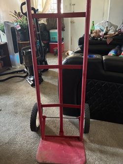 Red Steel Hand Truck Dolly