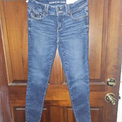 American Eagle Stretch Super Low Rise Jeggings Size 4