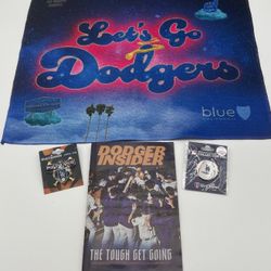 Los Angeles Dodgers 2024 NLDS Game 2 Rally Towel SGA, Pins & Program