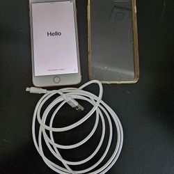 IPHONE 8 PLUS WITH CASE & CHARGING CORD