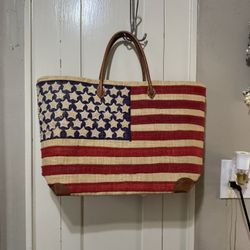 Large American Flag Tote 