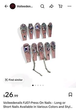 New Designer Acrylic Nail Set