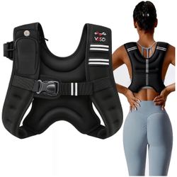 (7777-57) Weighted Vest Woman 8lbWeight Vest for Women Men Body Weight Vests for Walking Strength Training Running Workout Jogging Fitness