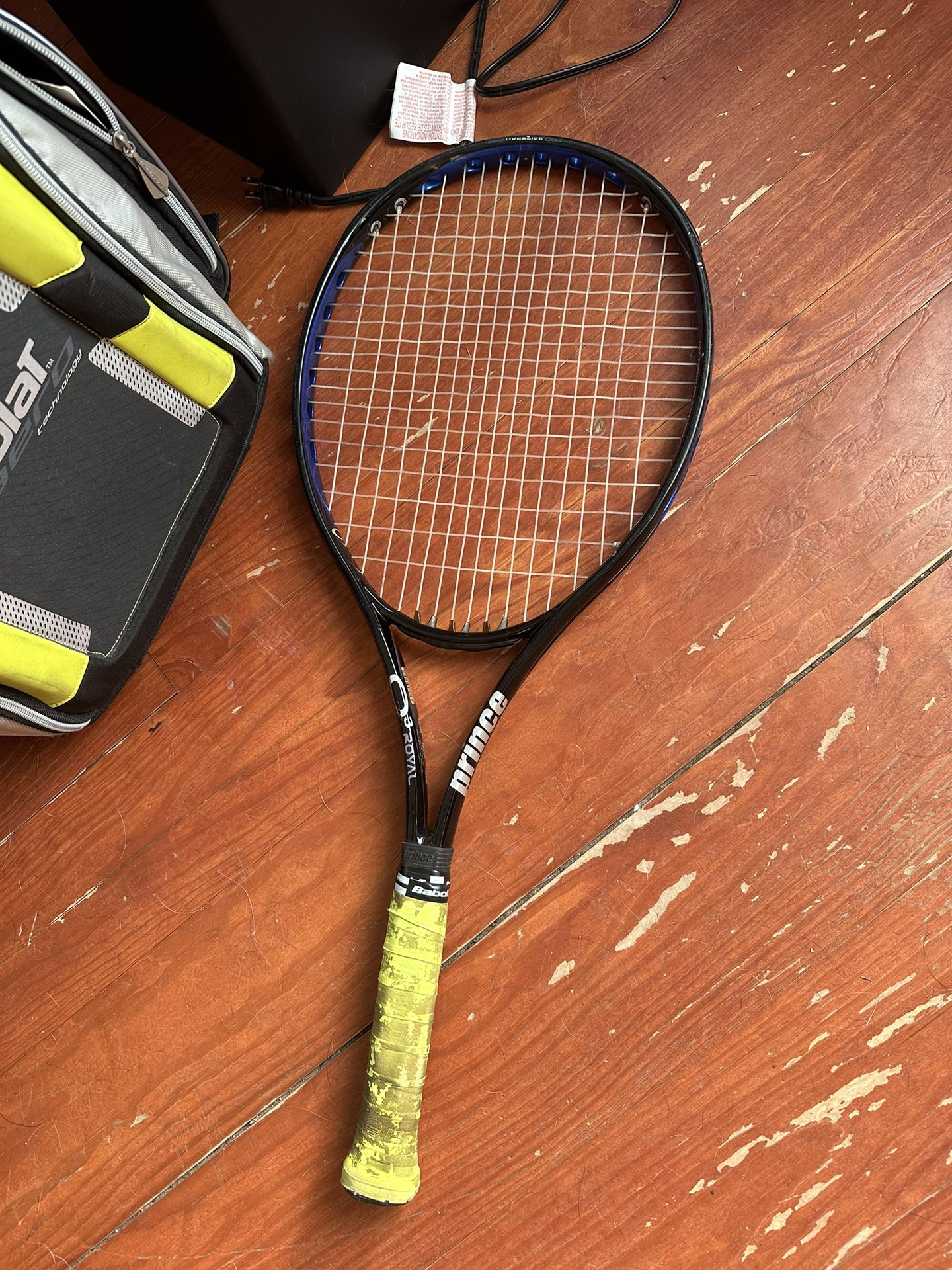 Prince Tennis Racket And Bag