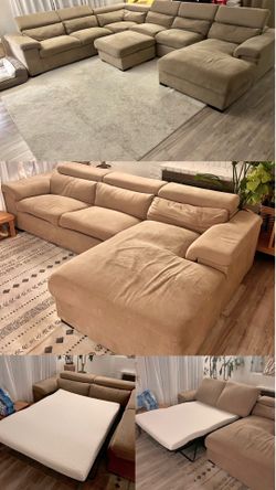 2 Sets - Sectional Couches w/ Full Size Bed