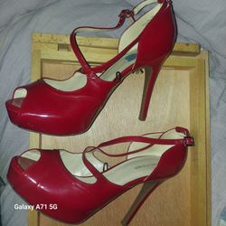 Mark Fischer RED HIGH HEELS