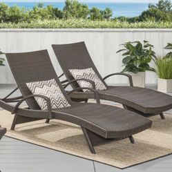 Set Outdoor Chaise Lounge 