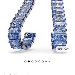 Swarovski Earrings Baguette Cut