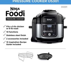 NEW !!!  Ninja Foodi Deluxe Pressure / Air Fryer Cooker 